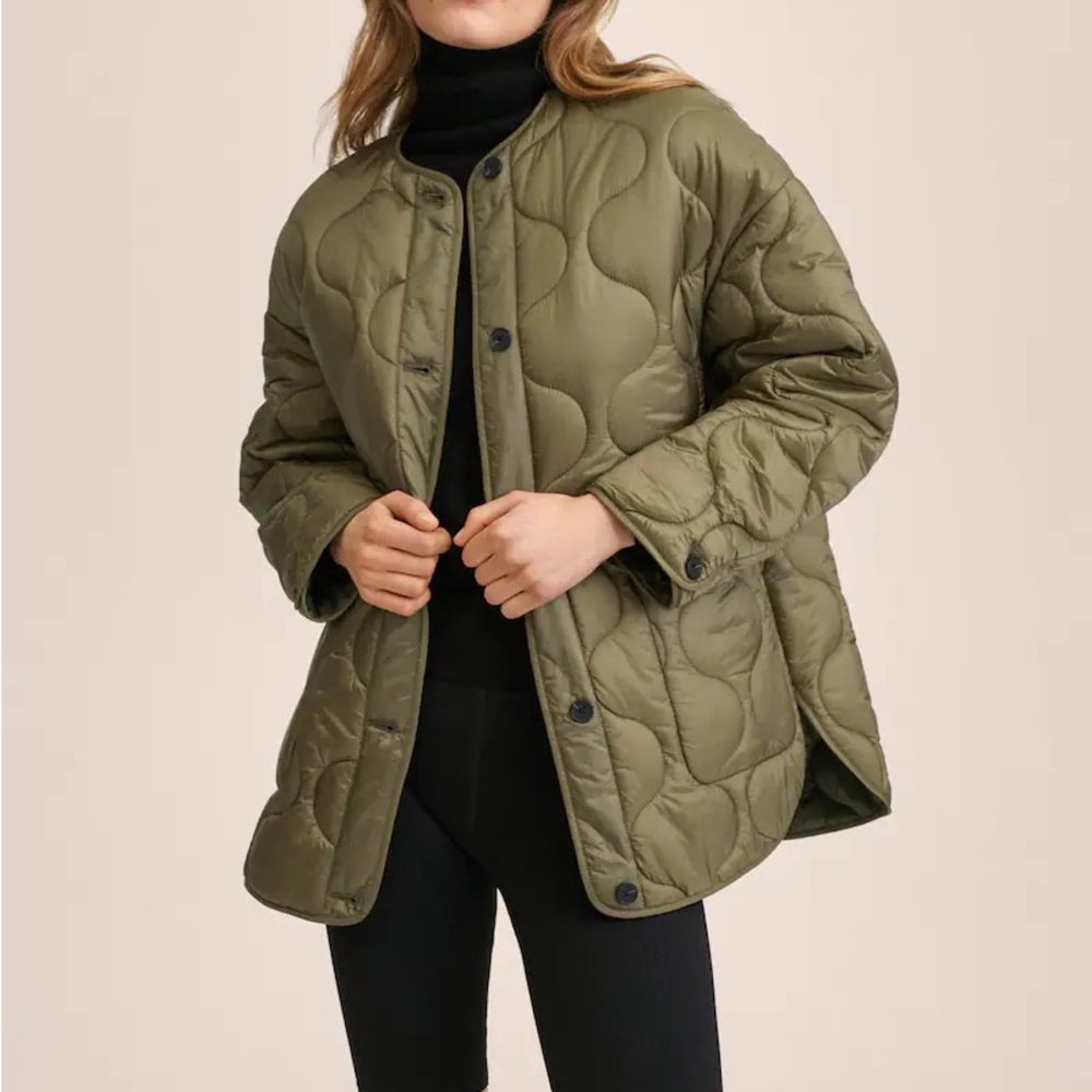 NWT Mango Oversized Quilted Jacket